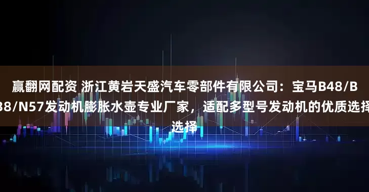 赢翻网配资 浙江黄岩天盛汽车零部件有限公司：宝马B48/B38/N57发动机膨胀水壶专业厂家，适配多型号发动机的优质选择